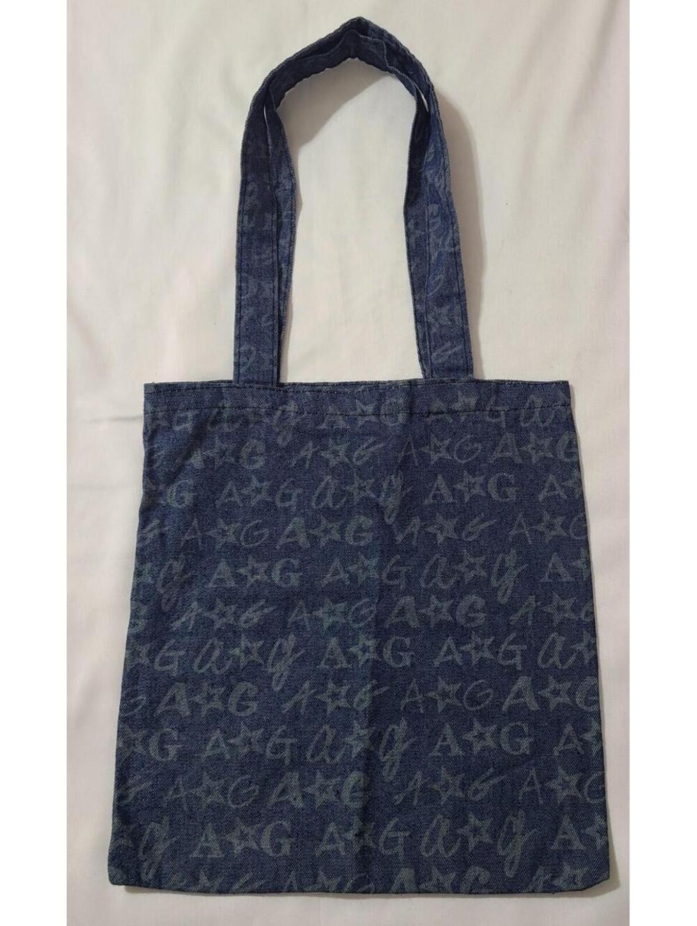 2016 American Girl Denim Tote Bag 11"x10" Carry-All Purse Doll Travel Organizer